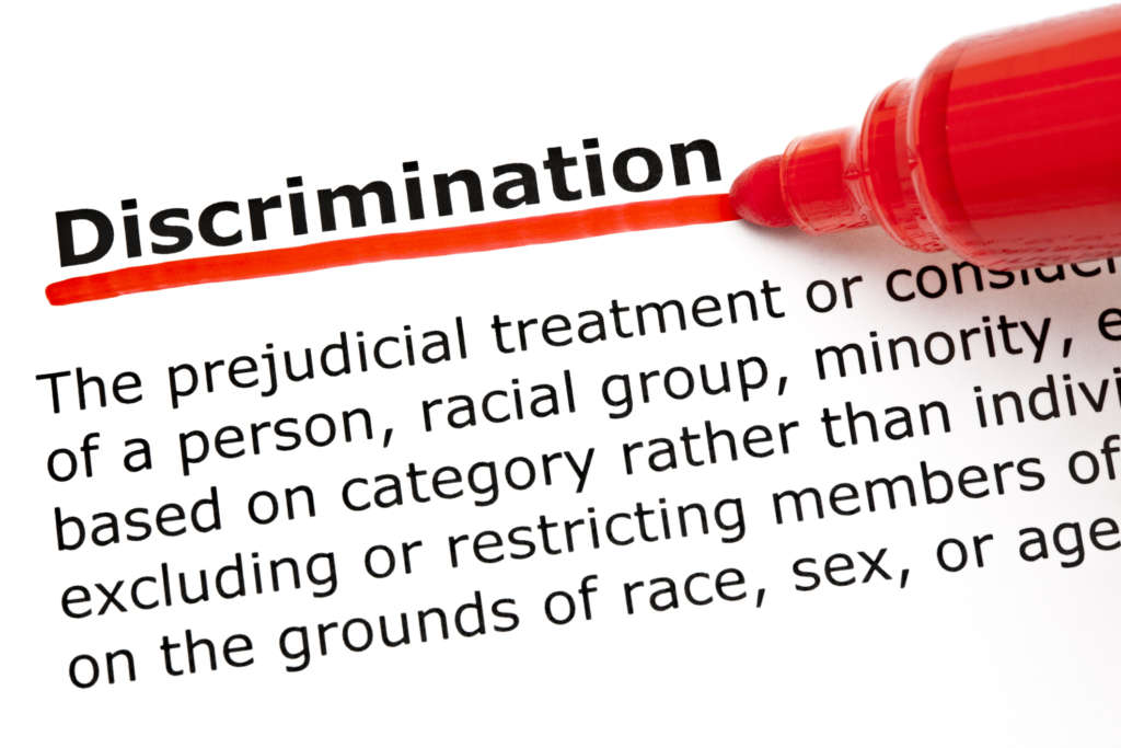 discrimination graphic